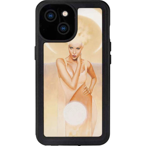 Moon Angel by LA Williams iPhone 15 Waterproof Case